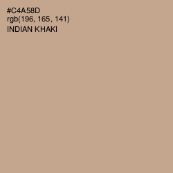 #C4A58D - Indian Khaki Color Image